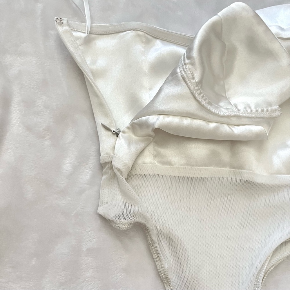 SHEIN | Satin Bustier Bodysuit - Picture 5 of 5